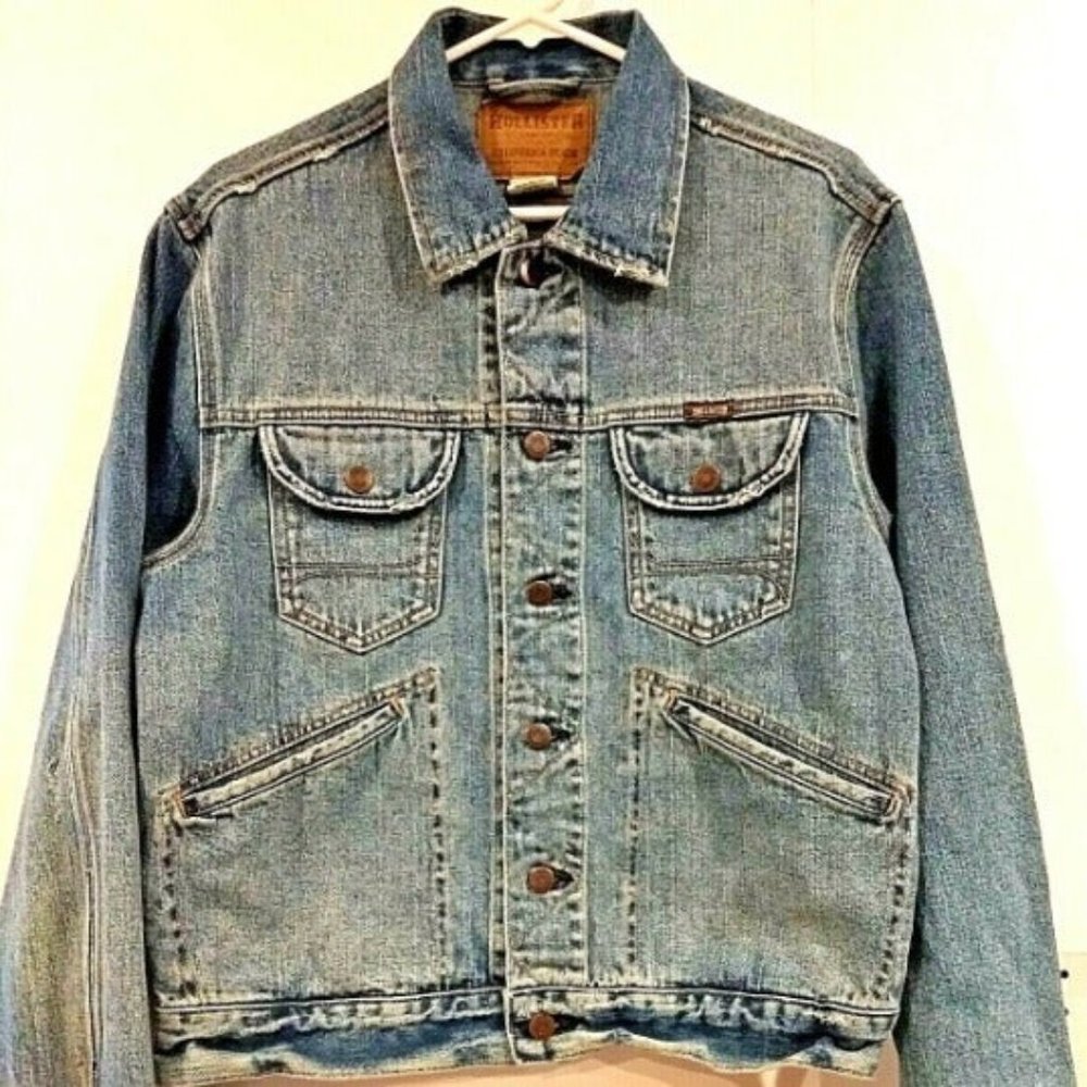 Hollister Denim Jean Jacket Size L